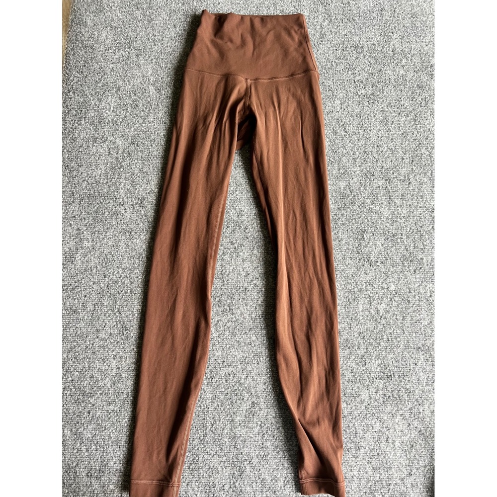 Lululemon Align High-Rise Pant 28 Roasted Brown Nulu Yoga Leggings Size 2